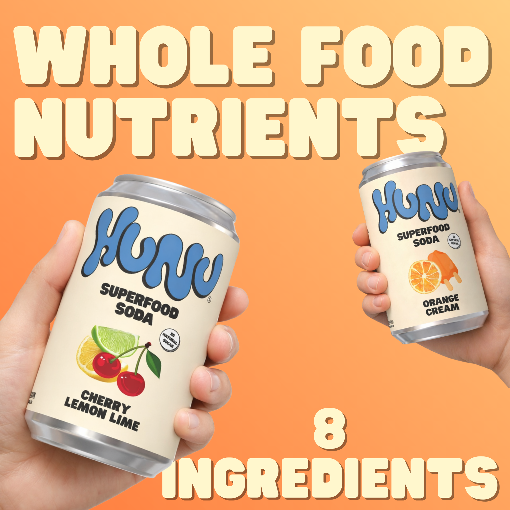 HUNU SODA Variety Pack (12 Pack)